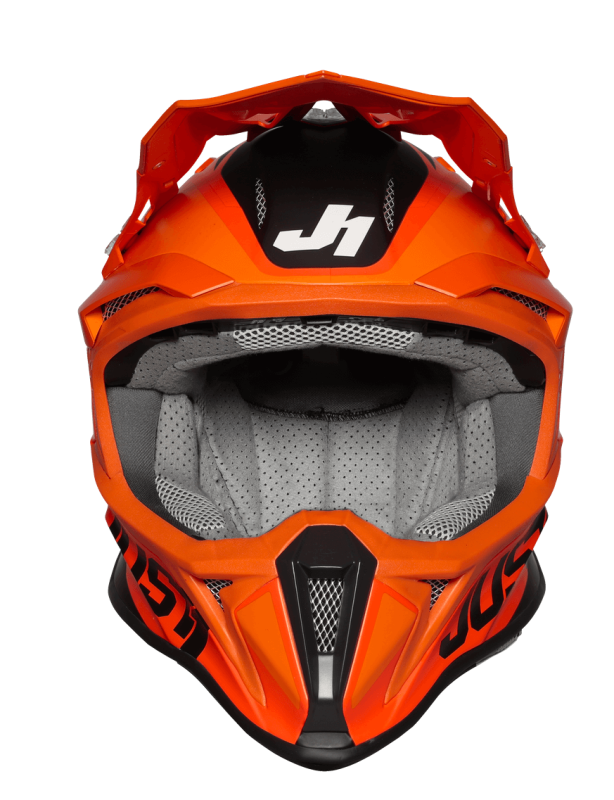 Мотошолом Just1 J18 Pulsar Orange - White - Black - Gloss