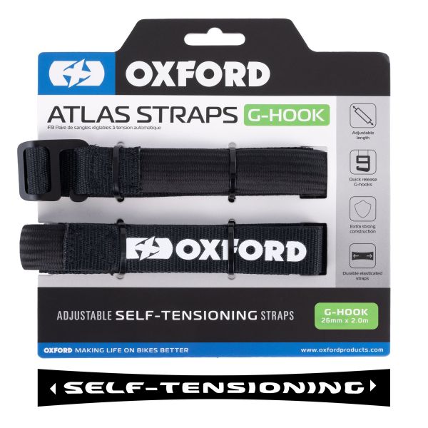 Ремені Oxford Atlas G-Hook 26mm x 2.0M Black (Pair)