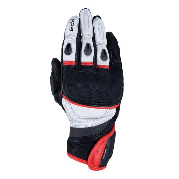 Моторукавички Oxford RP-3 2.0 MS Short Sports Glove Black / White / Red