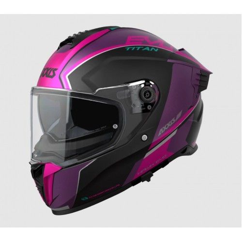 Мотошолом AXXIS HAWK SV EVO Titan B8 Matt Pink