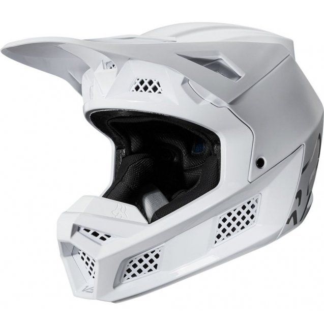 Мотошолом FOX V3 SOLIDS Helmet White