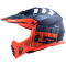 Мотошолом LS2 MX437 Fast Evo Xcode Matt Fluo Orange