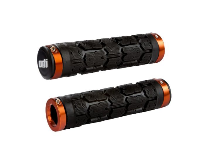 Гріпси ODI Rogue MTB Lock-On Bonus Pack Black w/Orange Clamps