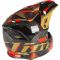 Мотошолом KLIM F3 Carbon ECE MD Raid Fiery Red - Gold