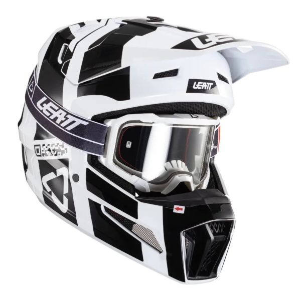 Мотошолом Leatt Helmet Moto 3.5 + Goggle White