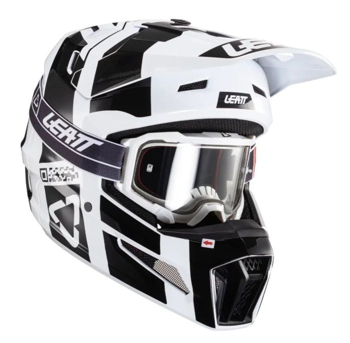 Мотошолом Leatt Helmet Moto 3.5 + Goggle White
