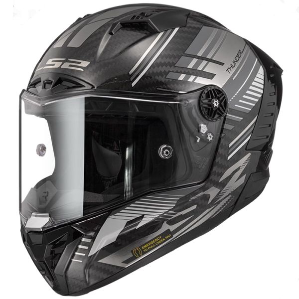 Мотошолом LS2 FF805 Thunder C Volt Gloss Black Grey