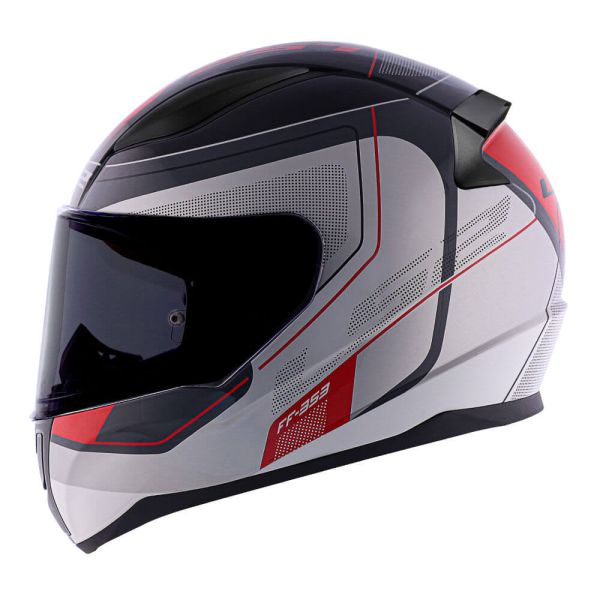 Мотошолом LS2 FF353 Rapid Slide Black Grey Red