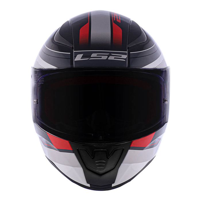 Мотошолом LS2 FF353 Rapid Slide Black Grey Red