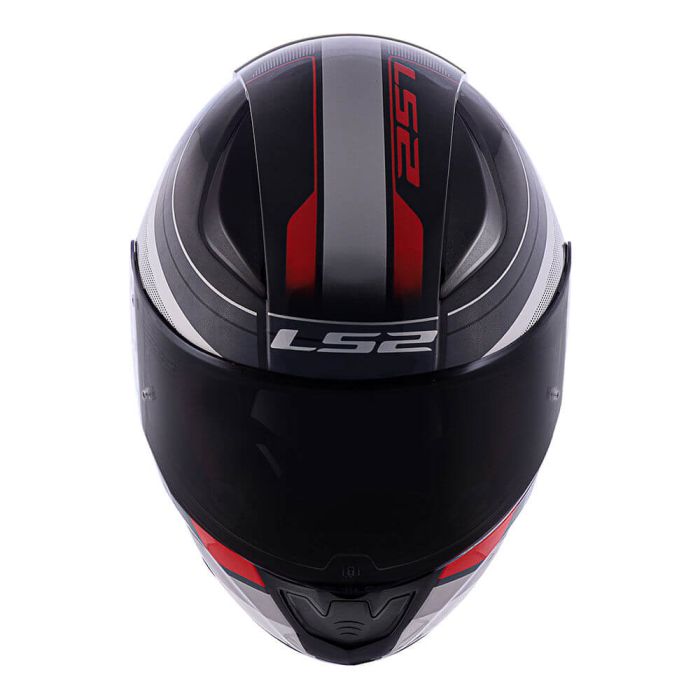 Мотошолом LS2 FF353 Rapid Slide Black Grey Red