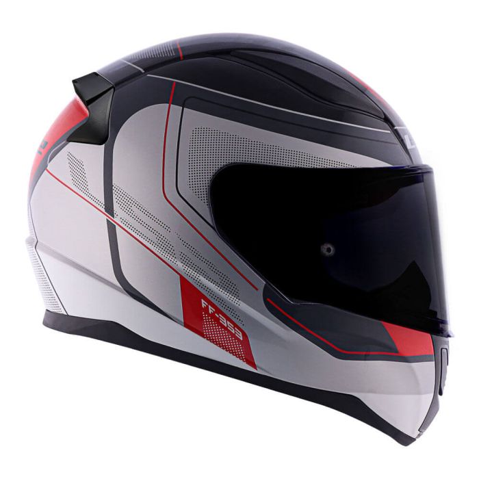 Мотошолом LS2 FF353 Rapid Slide Black Grey Red