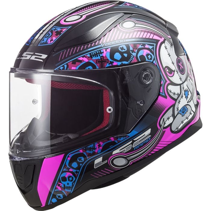 Шолом LS2 FF353J Rapid Mini Voodoo Black Fluo Pink