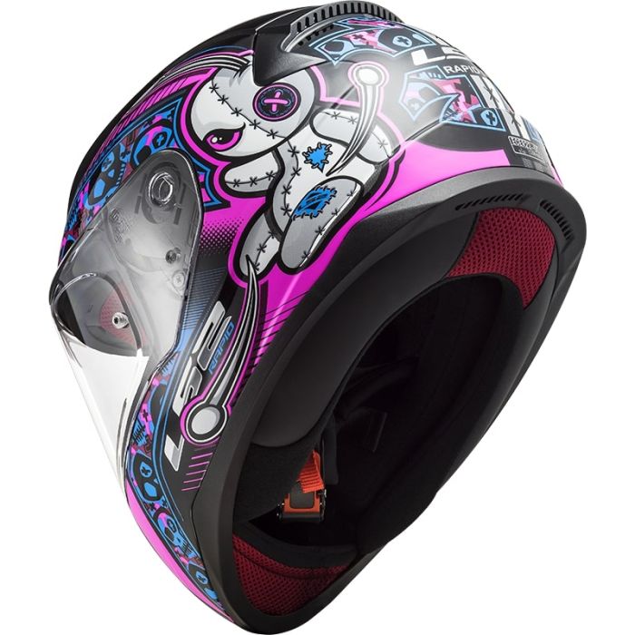 Шолом LS2 FF353J Rapid Mini Voodoo Black Fluo Pink