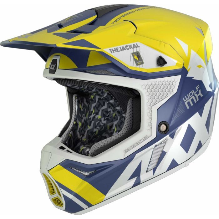 Мотошолом AXXIS WOLF Jackal A3 Matt Yellow
