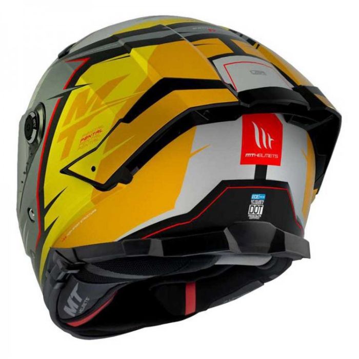 Мотошолом MT THUNDER 4 SV Pental B3 Matt Yellow