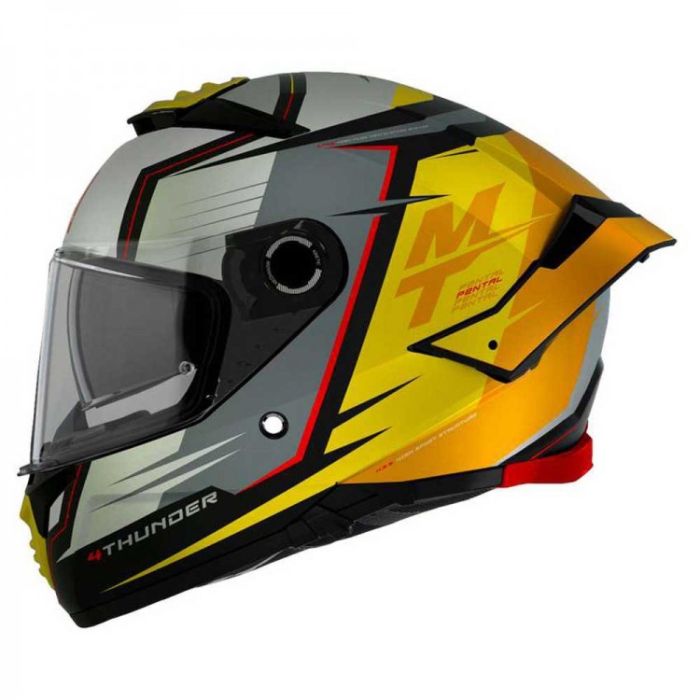 Мотошолом MT THUNDER 4 SV Pental B3 Matt Yellow