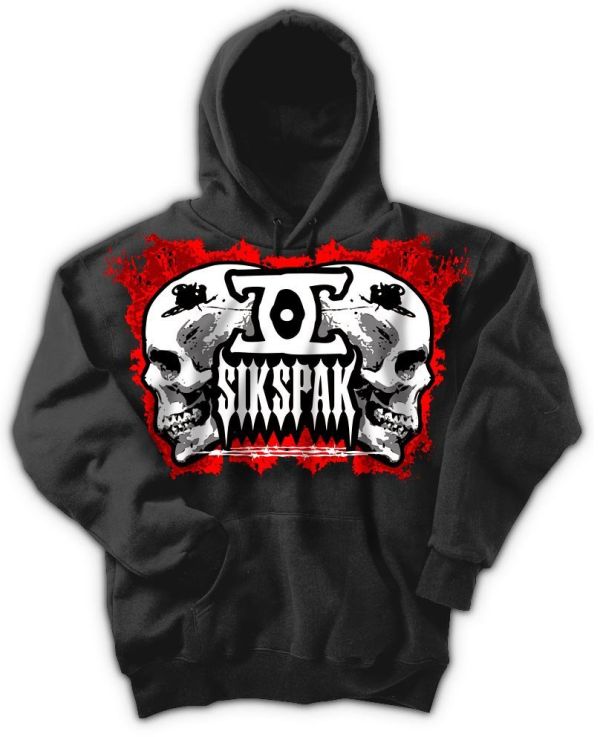 Толстовка Sikspak Burn In Hell Hoodie Black