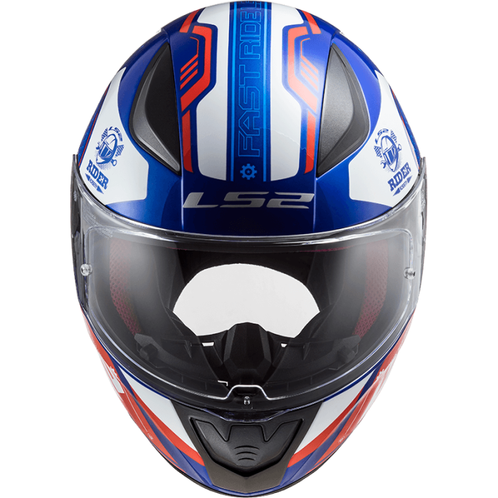 Мотошолом LS2 FF353 Rapid Stratus Gloss Blue Red White