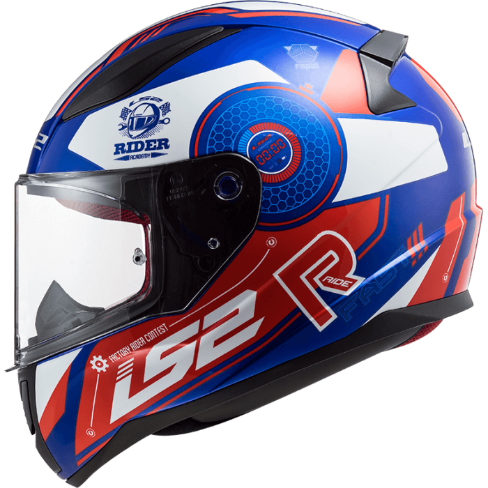 Мотошолом LS2 FF353 Rapid Stratus Gloss Blue Red White