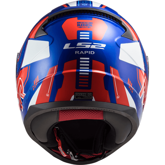 Мотошолом LS2 FF353 Rapid Stratus Gloss Blue Red White