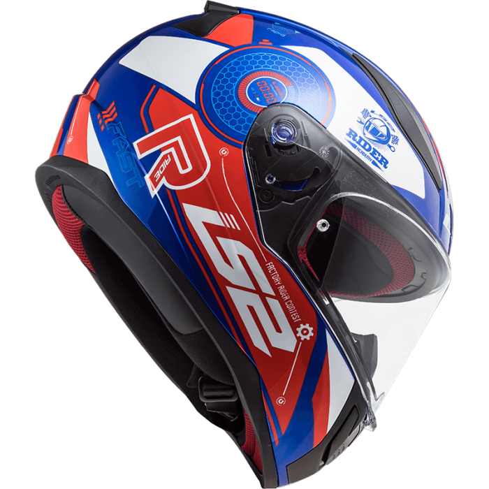 Мотошолом LS2 FF353 Rapid Stratus Gloss Blue Red White