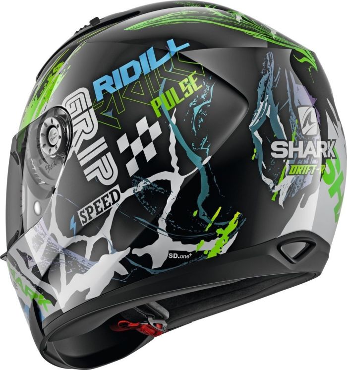 Мотошолом Shark Ridill Drift-R Black/Green/Blue