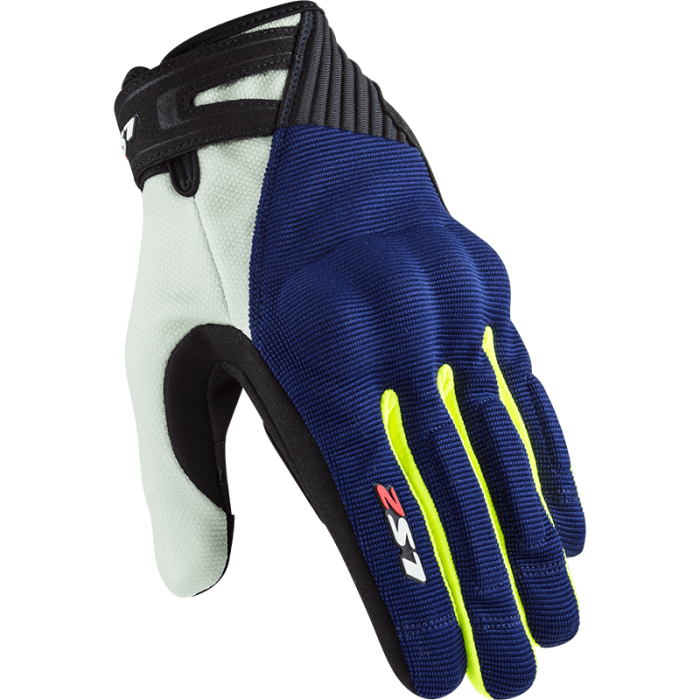 Моторукавички LS2 Dart 2 Man Gloves Blue Hi-Vis Yellow