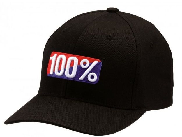 Кепка Ride 100% “OG” FlexFit Hat Black