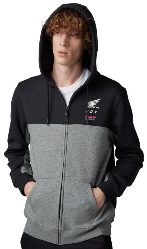 Кофта Fox X Honda Zip Hoodie Black