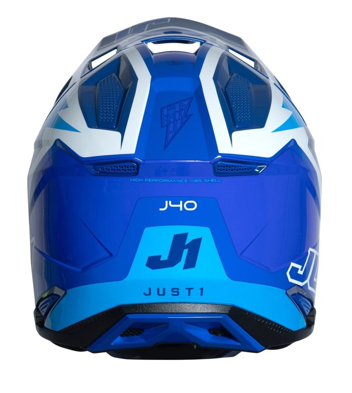 Мотошолом Just1 J40 Flash White Blue