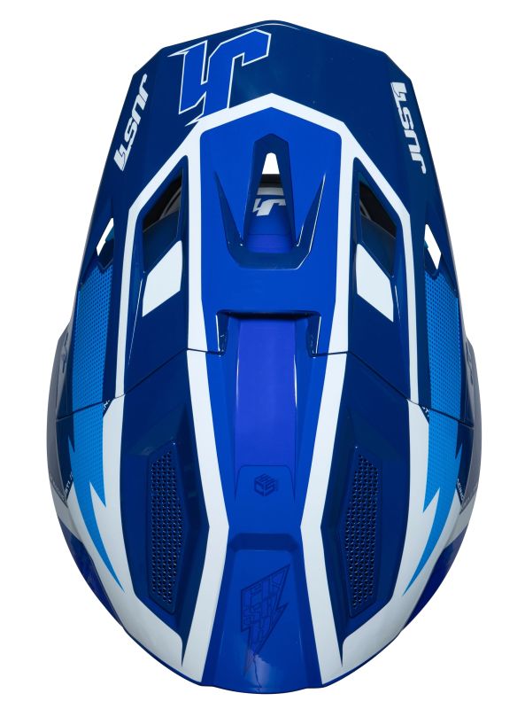 Мотошолом Just1 J40 Flash White Blue