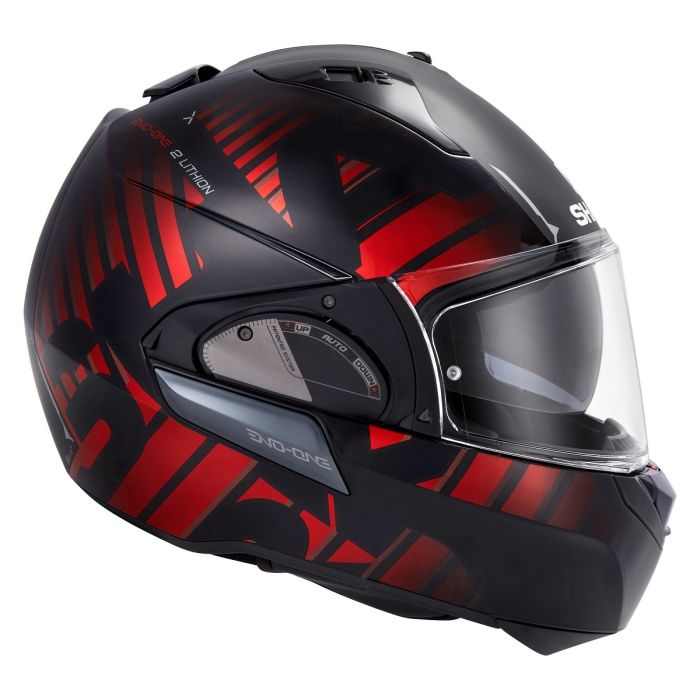 Мотошолом Shark Evo-One 2 Lithion Dual Black/Red