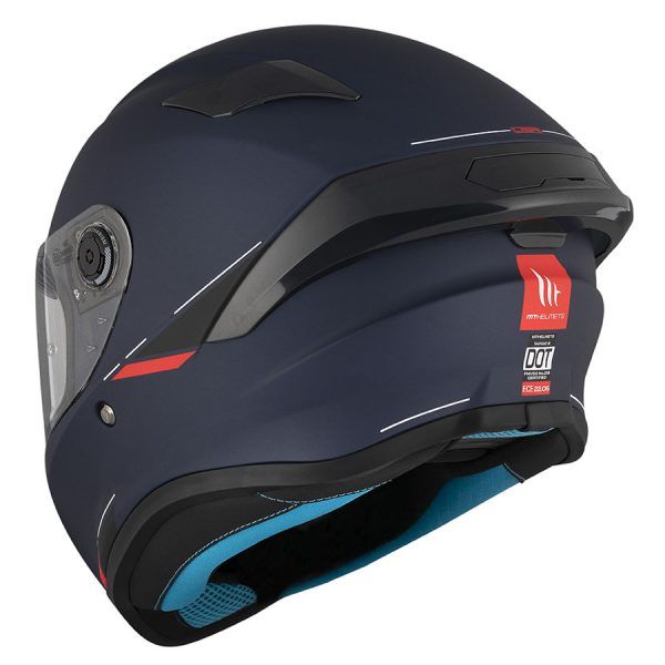 Мотошолом MT Targo S Solid A7 Matt Blue ECE2206