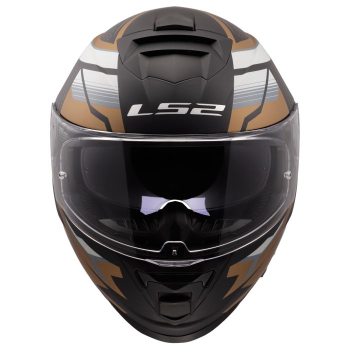 Мотошолом LS2 FF800 Storm 2 Tracker Black Gold