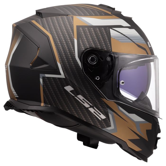 Мотошолом LS2 FF800 Storm 2 Tracker Black Gold