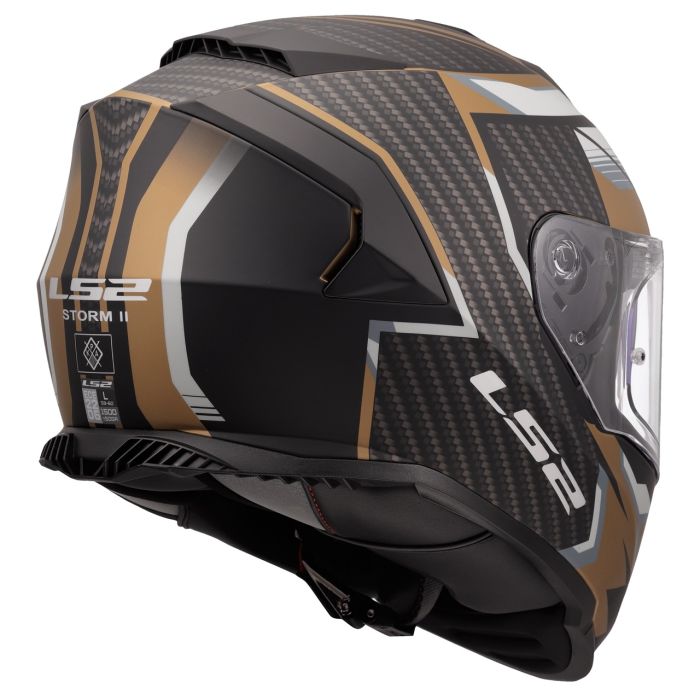 Мотошолом LS2 FF800 Storm 2 Tracker Black Gold