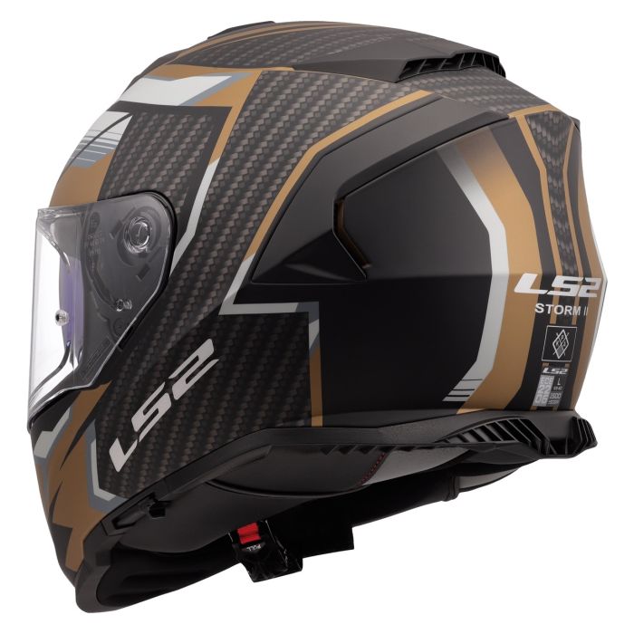 Мотошолом LS2 FF800 Storm 2 Tracker Black Gold
