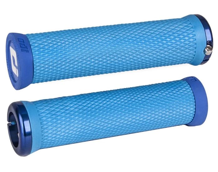 Гріпси ODI Elite Motion, V2.1 Lock-On, Cyan Blue w/Black Clamp