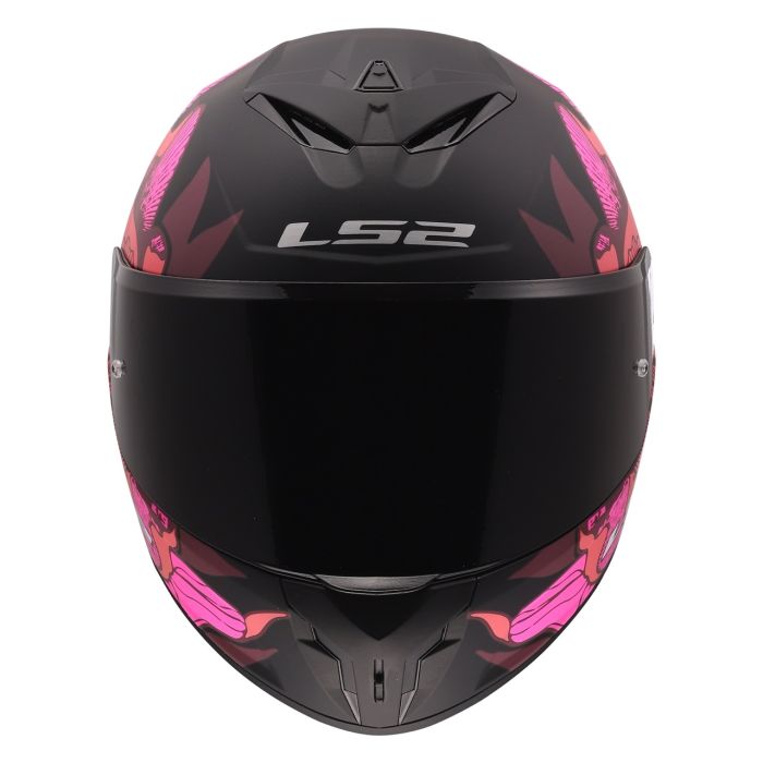 Мотошолом LS2 FF820 Rapid 3 Poppies 2 Black Pink