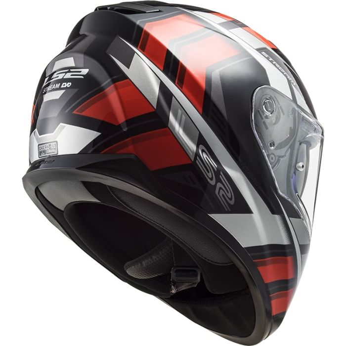Мотошолом LS2 FF320 Stream Evo Loop Black Red
