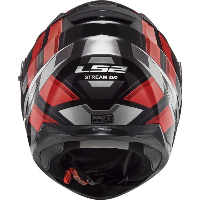 Мотошолом LS2 FF320 Stream Evo Loop Black Red
