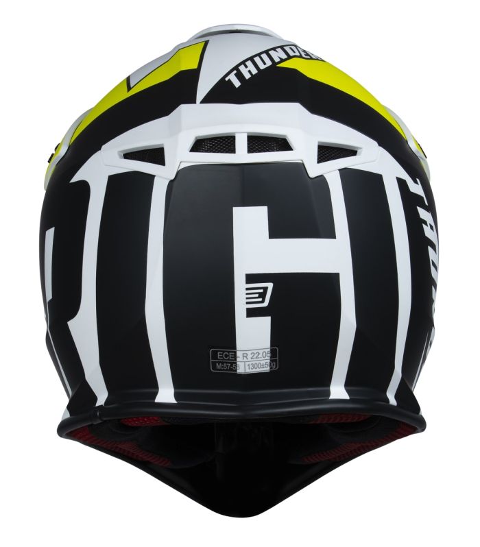 Мотошолом Origine Hero Thunder Fluo Yellow Black White Matt