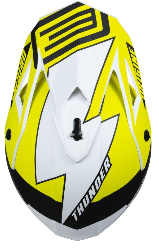 Мотошолом Origine Hero Thunder Fluo Yellow Black White Matt