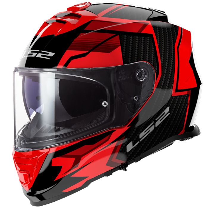 Мотошолом LS2 FF800 Storm 2 Tracker Black Red