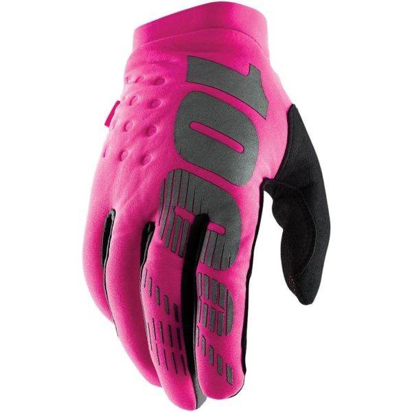 Моторукавички жіночі теплі RIDE 100% BRISKER Women Pink