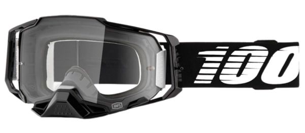 Окуляри 100% ARMEGA Goggle Black - Clear Lens