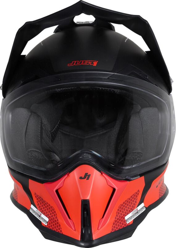Мотошолом Just1 J14-F Elite Fluo Red Black