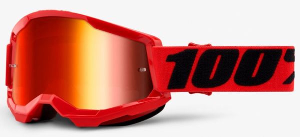 Дитячі Окуляри 100% Strata 2 Youth Goggle Red - Mirror Red Lens