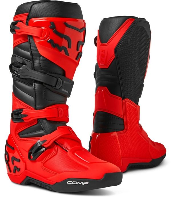 Мотоботи Fox Comp Boot Flo Red