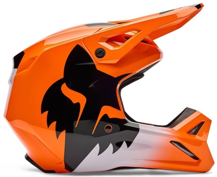 Шолом Fox Yth V1 Helmet - Shield Flo Orange